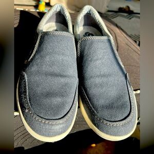 MEN'S CLARK BLUE CLOUD-SLIP ON STEPPERS SHOES 9.5 SLIGHTLY USED
